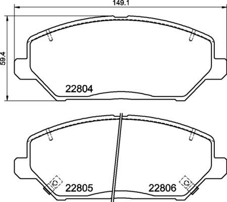 Brembo P 30 110 - Тормозные колодки, дисковые, комплект www.autospares.lv