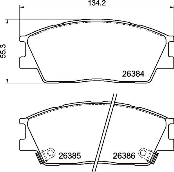 Brembo P 30 126 - Bremžu uzliku kompl., Disku bremzes autospares.lv