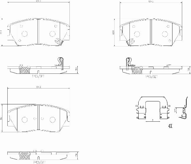 Brembo P30121N - Bremžu uzliku kompl., Disku bremzes www.autospares.lv