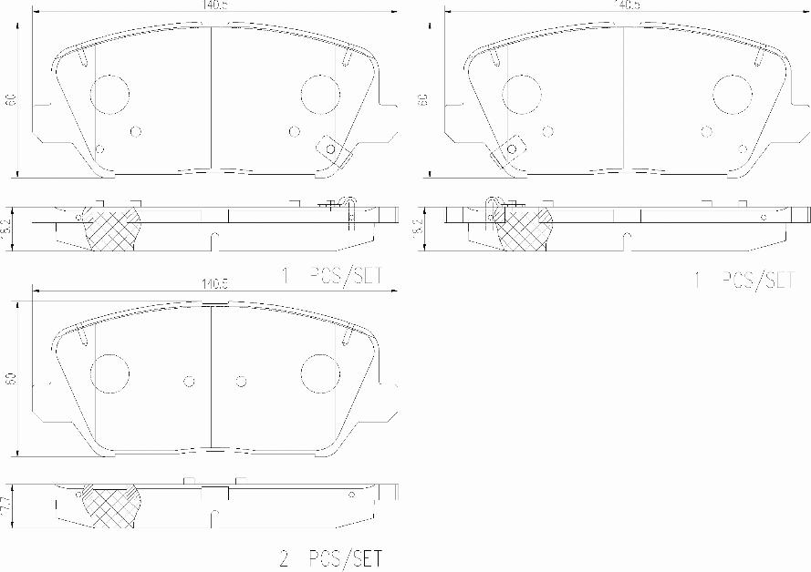 Brembo P 30 128 - Тормозные колодки, дисковые, комплект www.autospares.lv