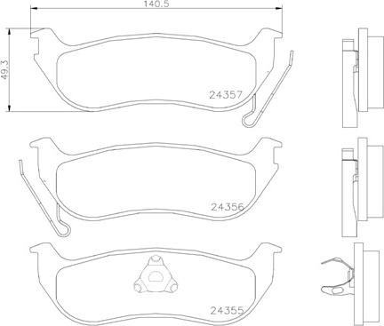 Brembo P 37 009 - Bremžu uzliku kompl., Disku bremzes www.autospares.lv