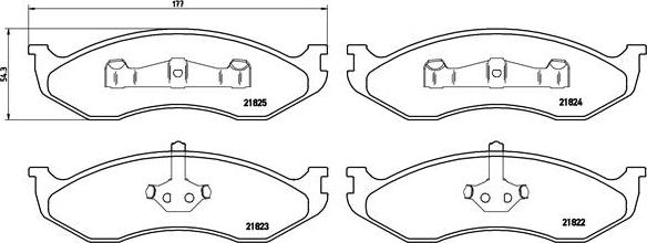 Brembo P 37 004 - Bremžu uzliku kompl., Disku bremzes www.autospares.lv