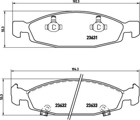 Brembo P 37 005 - Bremžu uzliku kompl., Disku bremzes www.autospares.lv