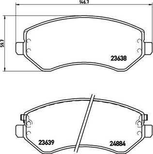 Brembo P 37 007 - Bremžu uzliku kompl., Disku bremzes www.autospares.lv