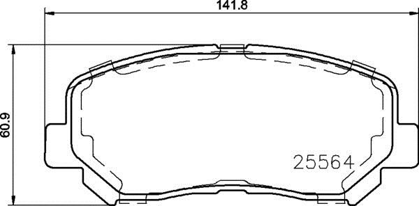 Brembo P 37 019 - Тормозные колодки, дисковые, комплект www.autospares.lv