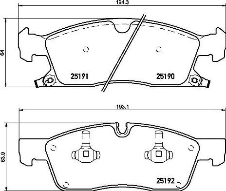 Brembo P 37 015 - Bremžu uzliku kompl., Disku bremzes autospares.lv