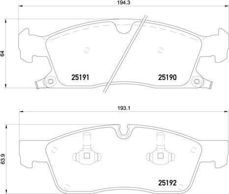 Brembo P 37 017X - Bremžu uzliku kompl., Disku bremzes autospares.lv