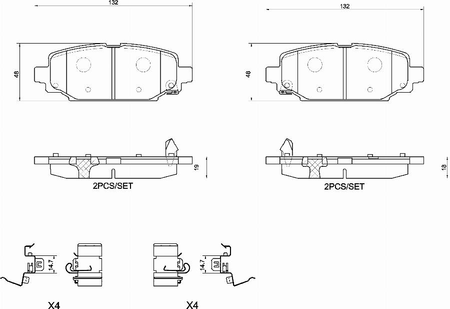 Brembo P37026N - Bremžu uzliku kompl., Disku bremzes www.autospares.lv