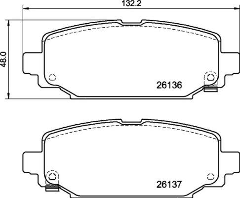 Brembo P 37 026 - Bremžu uzliku kompl., Disku bremzes www.autospares.lv