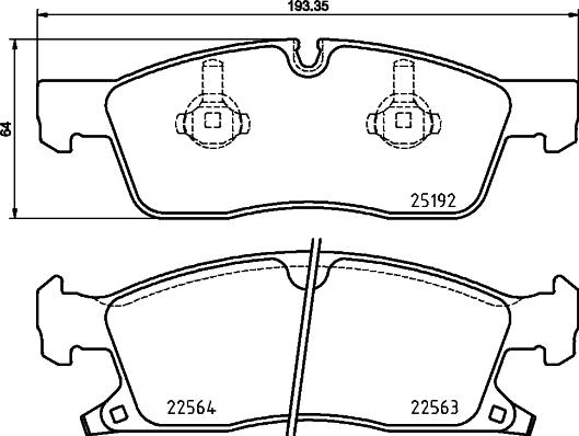 Brembo P37022N - Bremžu uzliku kompl., Disku bremzes www.autospares.lv