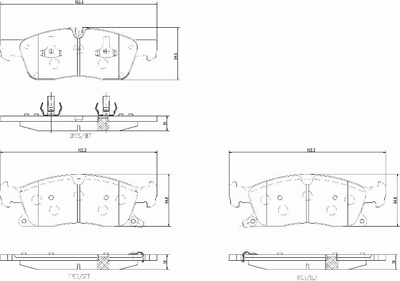 Brembo P37027N - Bremžu uzliku kompl., Disku bremzes autospares.lv