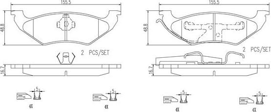 Brembo P24094N - Bremžu uzliku kompl., Disku bremzes www.autospares.lv