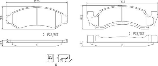 Brembo P24091N - Bremžu uzliku kompl., Disku bremzes www.autospares.lv