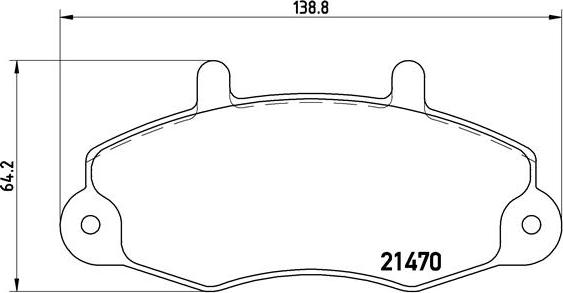 Brembo P 24 049 - Bremžu uzliku kompl., Disku bremzes www.autospares.lv