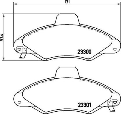 Brembo P 24 045 - Тормозные колодки, дисковые, комплект www.autospares.lv