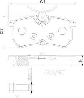 Brembo P24047N - Bremžu uzliku kompl., Disku bremzes www.autospares.lv