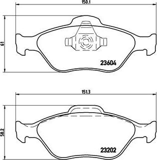 Brembo P 24 055X - Тормозные колодки, дисковые, комплект www.autospares.lv