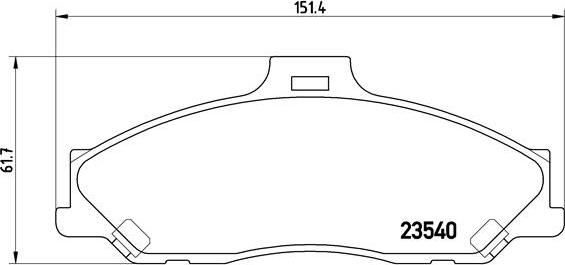 Brembo P 24 051 - Bremžu uzliku kompl., Disku bremzes autospares.lv