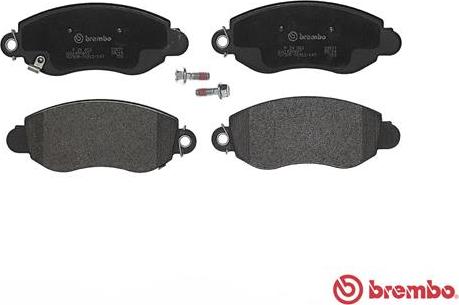 Brembo P 24 052 - Bremžu uzliku kompl., Disku bremzes www.autospares.lv