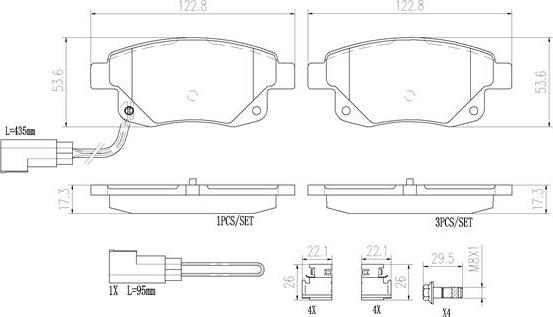 Brembo P24066N - Bremžu uzliku kompl., Disku bremzes www.autospares.lv