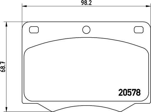 Brembo P 24 005 - Bremžu uzliku kompl., Disku bremzes www.autospares.lv