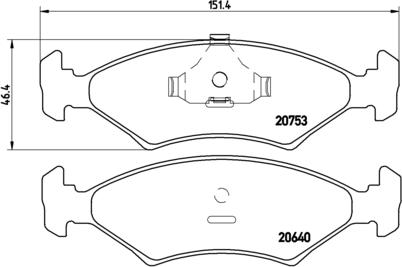 Brembo P 24 006 - Bremžu uzliku kompl., Disku bremzes autospares.lv