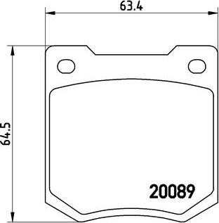 Brembo P 24 003 - Bremžu uzliku kompl., Disku bremzes www.autospares.lv