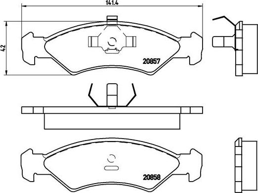 Brembo P 24 016 - Bremžu uzliku kompl., Disku bremzes www.autospares.lv