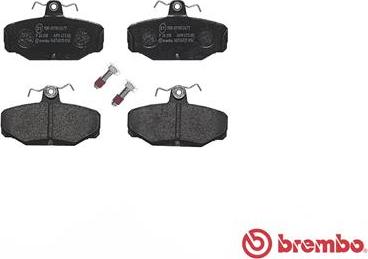 Brembo P 24 018 - Bremžu uzliku kompl., Disku bremzes www.autospares.lv