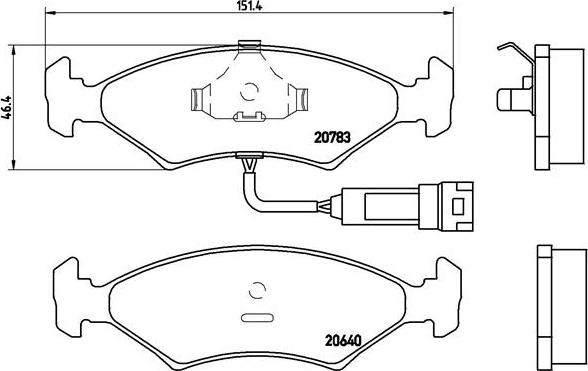 Brembo P 24 012 - Bremžu uzliku kompl., Disku bremzes autospares.lv