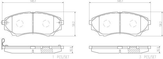 Brembo P24086N - Brake Pad Set, disc brake www.autospares.lv