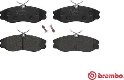 Brembo P 24 039 - Bremžu uzliku kompl., Disku bremzes www.autospares.lv