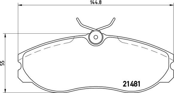 Brembo P 24 039 - Тормозные колодки, дисковые, комплект www.autospares.lv