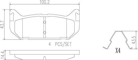 Brembo P24036N - Bremžu uzliku kompl., Disku bremzes www.autospares.lv