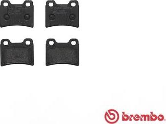 Brembo P 24 030 - Bremžu uzliku kompl., Disku bremzes www.autospares.lv