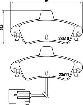 Brembo P 24 038 - Bremžu uzliku kompl., Disku bremzes www.autospares.lv