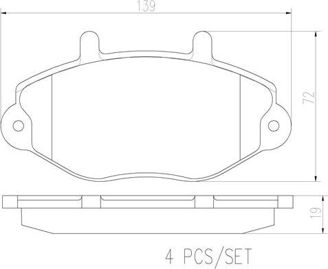 Brembo P24033N - Bremžu uzliku kompl., Disku bremzes www.autospares.lv