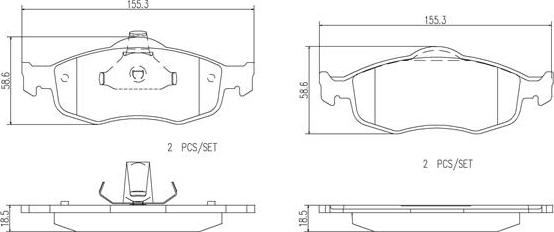 Brembo P24037N - Bremžu uzliku kompl., Disku bremzes www.autospares.lv