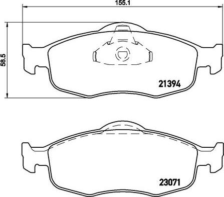 Brembo P 24 037 - Bremžu uzliku kompl., Disku bremzes www.autospares.lv