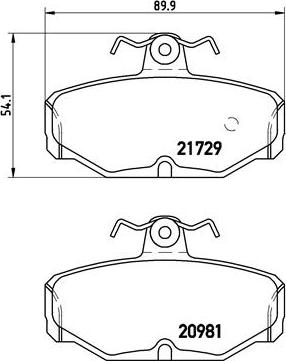 Brembo P 24 021 - Bremžu uzliku kompl., Disku bremzes www.autospares.lv