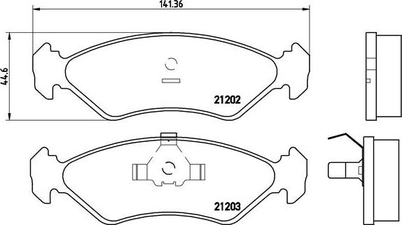 Brembo P 24 028 - Bremžu uzliku kompl., Disku bremzes www.autospares.lv