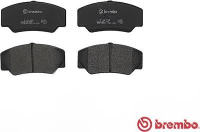 Brembo P 24 023 - Bremžu uzliku kompl., Disku bremzes www.autospares.lv