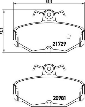 Brembo P 24 079 - Bremžu uzliku kompl., Disku bremzes www.autospares.lv