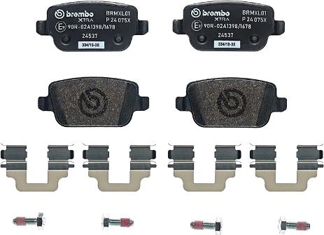 Brembo P 24 075X - Bremžu uzliku kompl., Disku bremzes www.autospares.lv