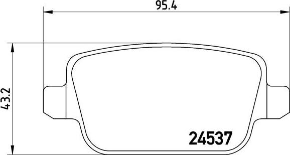 Brembo P 24 075 - Bremžu uzliku kompl., Disku bremzes autospares.lv