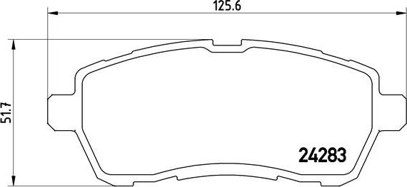 Brembo P 24 072X - Bremžu uzliku kompl., Disku bremzes autospares.lv