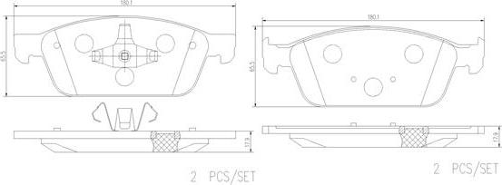 Brembo P24199N - Bremžu uzliku kompl., Disku bremzes autospares.lv