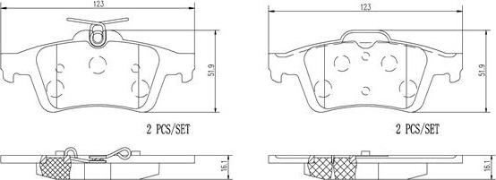 Brembo P24148N - Bremžu uzliku kompl., Disku bremzes autospares.lv