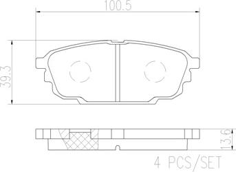 Brembo P24142N - Bremžu uzliku kompl., Disku bremzes www.autospares.lv