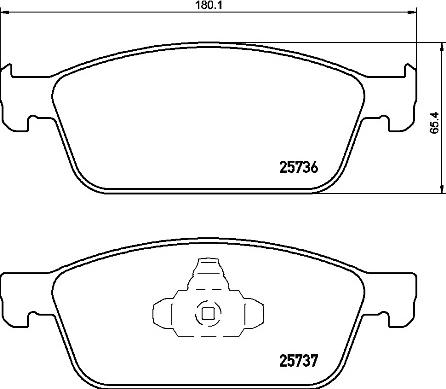 Brembo P 24 157 - Bremžu uzliku kompl., Disku bremzes autospares.lv